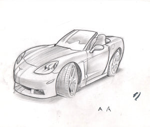 Corvette sketch - 8.5 x 11