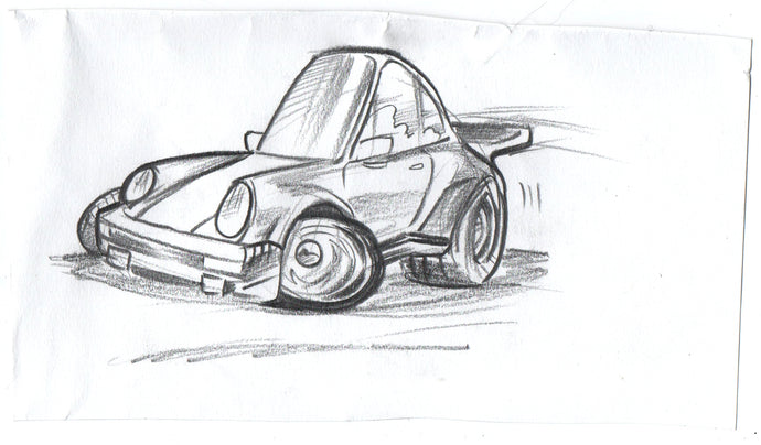 Porsche sketch - 4 x 7